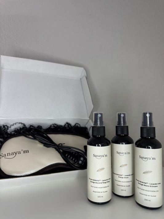 Coffret Sérénité™ – 1 Masque + 3 Brumes (100 ml)