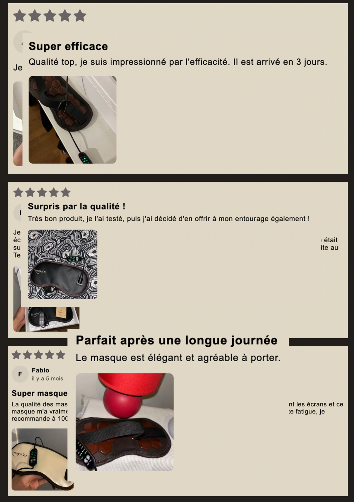 Masque chauffant Saneye™