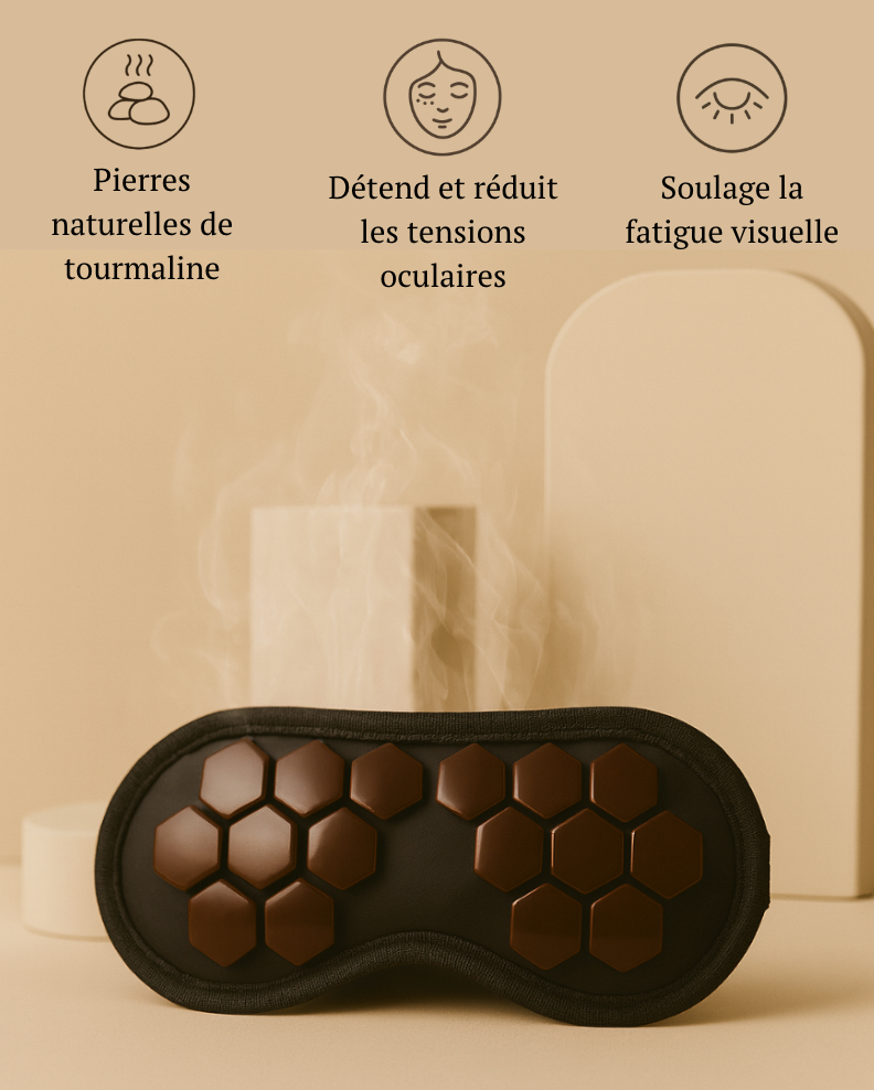 Saneye™ - Masque Chauffant aux Pierres de Tourmaline (v2)